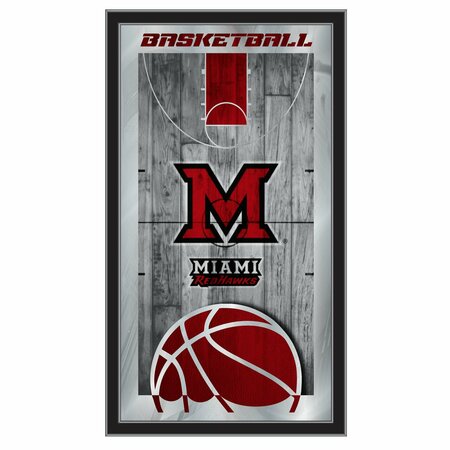 HOLLAND BAR STOOL CO Miami (OH) 15" x 26" Basketball Mirror MBsktMia-OH